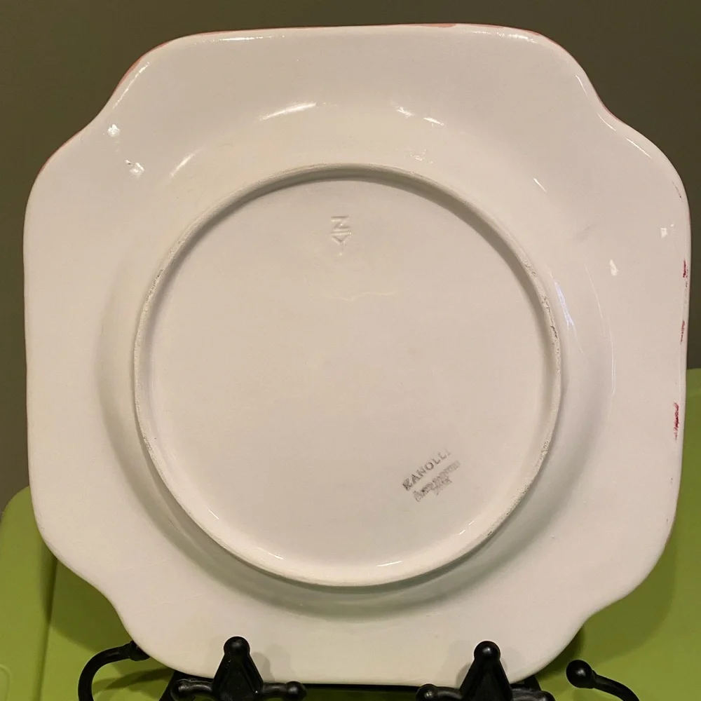 Square rooster plate - Picture 7 of 8